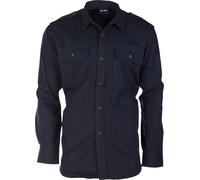 CAMICIA DA SERVIZIO A MANICHE LUNGHE MIL-TEC IN COTONE RIP STOP BLU