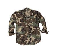 Mil-Tec Ripstop Woodland Camicia da Donna Unisex - Adulto