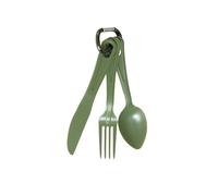 Mil-Tec - Set di posate Us comprensivo di tre pezzi "Lexan", colore verde oliva
