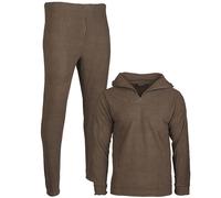 Mil-Tec Set Thermofleece Uomo con Zip, Gr. XS-3XL, Oliv/Nero, RV