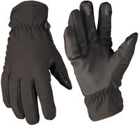 GUANTI IN SOFTSHELL NERI MIL-TEC TERMICI LEGGERI E RESISTENTI AL VENTO