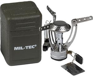 Mil-Tec Spider, stufa a gas piccola male Argento