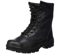 Mil-Tec Sicherheitsstiefel-12837000, Stivali per lavori industriali Unisex-Adulto, Nero, 44 EU