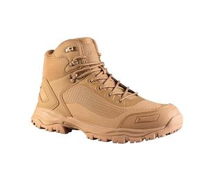 Mil-Tec Tactical Boot Lightweight • Calzatura leggera con sistema Speed-Lace e punta rinforzata • Scarpa tattica Ripstop con suola antiscivolo per attività all'aperto e lavoro, Coyote, 45 EU