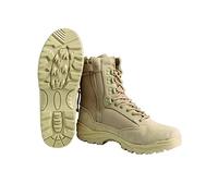 Mil-Tec Tactical Side Zip Stivali Khaki Taglia 9 UK / 10 US