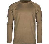 Mil-Tec Tattico Uomini Asciugatura Veloce Camicia Sport Manica Lunga Dark Coyote