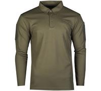 Mil-Tec Tattico Uomini Manica Lunga Asciugatura Veloce Polo All'Aperto Oliva