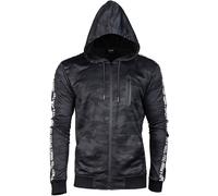 Mil-Tec Training Giacca Uomo Carniera Felpa Cappuccio Campeggio Caccia Dark Camo