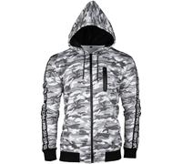 Mil-Tec Training Giacca Uomo Carniera Felpa Cappuccio Escursionismo Urban Camo