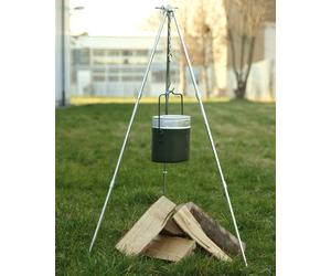 Mil-Tec Tripod, rastrelliera di cottura male Argento