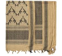 Mil-Tec Sciarpa alla moda-12609205 Moda, Coyote/Nero, Taglia Unica Uomo