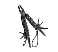 Mil-Tec Multitool Black Largo 9 Strumenti Werkzeugset Multi Attrezzi Tascabili