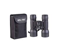 Mil-Tec Binocolo 10x42 militare Caccia birdwatching trekking scout compatto Nero