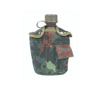Mil-tec Flecktarn Camo Water Bottle With Cover by Miltec