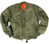 Mil-Tec US Aviator MA1 Basic, giacca in tessuto L male Oliva