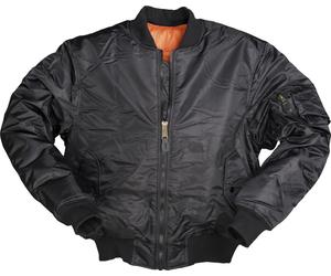 Mil-Tec US Aviator MA1 PES, giacca in tessuto 3XL male Nero