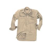 Mil-Tec US BDU Camicia Tattica R/S Light Tropenhemd Khaki / Coyote Gr S