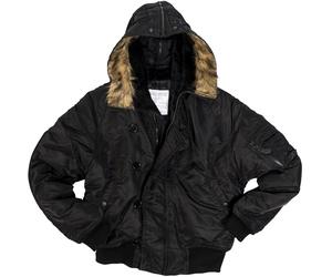 Mil-Tec US Flieger N2B Basic, giacca in tessuto S male Nero