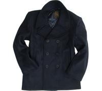 US Blu Marino Pea Coat Cappotto XS-3XL Invernale Giacca Mantella Corta Blue