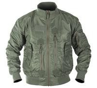 Mil-Tec US Tattico Giacca Di Volo Uomini Viaggio Nylon Bomber Windblocker Oliva