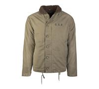 Mil-Tec Vintage US Navy USN Deck Jacket N-1 Giacca Invernale Militare Oliv