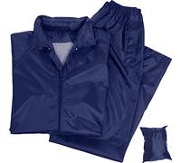 Mil-Tec Waterproof Rainsuit Set Dark Blue - Small - Felpa con cappuccio e pantaloni, Blu scuro, S