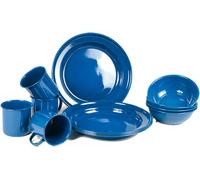 Mil-Tec Western, set di stoviglie smaltate male Blu