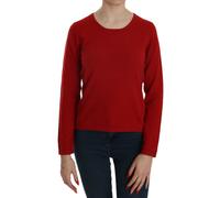 MILA SCHÖN Cashmere Red Round Neck Pullover Top Sweater - S