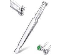 Milacolato 13/17 Pezzi Inseritore Piercing Kit 14G/16G/18G/20G Taper Piercing Acciaio Chirurgico per Cambiare il Gioiello Ago Piercings Pinze Pinzette per Orecchio Labbro Ombelico Naso-D