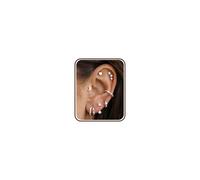 MILACOLATO 7 Paia Orecchini Donna Oro Argento Piercing Orecchio Acciaio Chirurgico Anallergici Orecchini Cerchio Set Orecchini Donna Acciaio Inossidabile per Piercing Multipli-AS