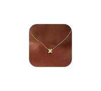 Milacolato Collana Con Iniziale Personalizzata Nome Collana Argento 925 Donna Placcata Oro 18K Ciondolo Collana Con Lettera Iniziale Regalo Ragazza Mamma Compleanno-GX