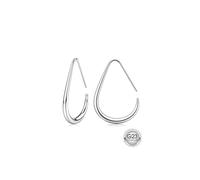 MILACOLATO Orecchini Cerchio Donna Argento/Oro 18 Carati Placcati G23 Titanio Ipoallergenici Orecchini Goccia Gioielli Dichiarazione Orecchini Cerchio Leggero Alla Moda Per Le Donne 25/30/40mm-S30