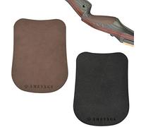 MILAEM 2pcs tiro con L'Arco Arco Riser Sella in Pelle autoadesiva Imbottita Protezione per la Maniglia dell'Arco Accessori per Arco Composto ricurvo a Arco Lungo (Marrone)