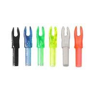 MILAEM 50pcs Tiro con L'Arco Freccia Nocks Frecce Cocche Sostituibile plastica Insert Nock Code di Freccia per ID 4.2mm Albero della Freccia (Nero)