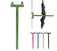 MILAEM Righello per tiro con L'Arco Arco a Forma di T Arco Quadrato Composto Arco ricurvo Archi Strumento di misurazione Arco Lungo Regolazione e Posizionamento del Punto di incocco (Verde)