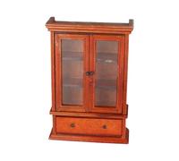 Milageto 1:12 Casa delle Bambole Miniatura Libreria Micro Scena Mobile Contenitore Legno Artigianato Collezionista Robusto Soggiorno Mini Armadio Decorazione