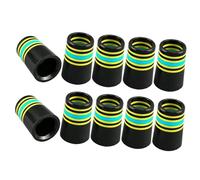 Milageto 10 Pezzi di ghiere per Mazze da Golf 370 Copri-Asta per Mazze Portatili, Pezzi di Ricambio, pratiche e Facili da installare, ghiere per da Golf, Giallo Blu