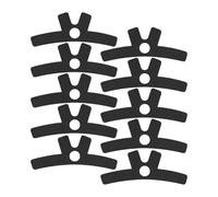Milageto 10 pezzi di nastro kinesiologico pretagliato per spalla, nastro atletico per uso quotidiano, accessori per bendaggio per caviglia, sport, fitness, Nero