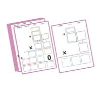 Milageto 10 Pezzi Tabella Dei Passaggi di Moltiplicazione per Bambini, Materiale Didattico per La i Matematica, Strumento di Apprendimento F