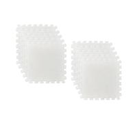 Milageto 10 Pezzi Tappeti Quadrati Puzzle Tappetino Quadrato Piastrelle Pavimento Tappetino Da Gioco Peluche Tappetino Ad Incastro per Del Bambino, beige, Taglia unica