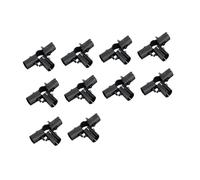 Milageto 10x Connettore per tubo Hardware Raccordo per tubo nero robusto Diametro 25 mm per armadietti per serre Collegamento a tubo tondo, 5 Modi