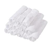 Milageto 12 pezzi Coperture per culla per il viso Coperture per poggiatesta per lettino da massaggio Lenzuola riutilizzabili per culla per poggiatesta, bianco