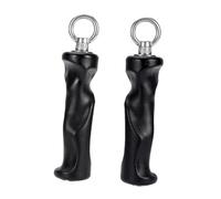 Milageto 2 Maniglie per Trazioni, Impugnature per Attrezzi da Allenamento, Maniglie per Tricipiti, Attacco Versatile, Impugnature per Arrampicata, Anello Singolo