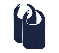 Milageto 2 pezzi Bavagie per adulti per mangiare uomini anziani riutilizzabili lavabili uomini Abbigliamento proteggono gli adulti che nutrono bavaglini per, Blu Navy