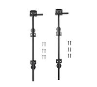 Milageto 2 pezzi cancello per recinzione a terra fermo cancello perno di caduta porta scorrevole bullone asta per cancello fermo per porta fermi per patio, 30.5 x 8.1 cm