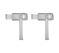 Milageto 2 Pezzi Cinturini da Polso per Sollevamento Pesi, Fasce da Polso per, Comodi, con Anelli a Doppia D per Allenamento, Bodybuilding, Grigio