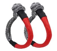 Milageto 2 pezzi di accessori per morbidi di ricambio professionali, portatili, resistenti e robusti, con cinghia di recupero per verricello rosso per
