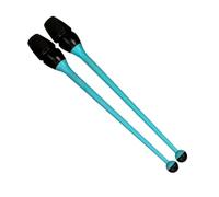 Milageto 2 Pezzi di Bastoncini da Ginnastica, Attrezzatura per l'allenamento di Ginnastica per Bambini e Adulti, Lunghezza 16,14", Esercizi rotatori, Blu