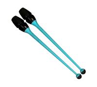 Milageto 2 Pezzi di Bastoncini da Ginnastica ritmici artistici da 36 cm di Lunghezza, Strumento per Twirling, Attrezzatura per Allenamento di Ginnastica, Blu