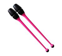 Milageto 2 Pezzi di Bastoncini da Ginnastica ritmici artistici da 36 cm di Lunghezza, Strumento per Twirling, Attrezzatura per Allenamento di Ginnastica, Rosa